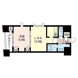 EstyMaison銀座 1LDKの間取図画像