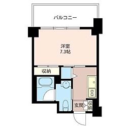 MASTLIFE南品川 1Kの間取図画像