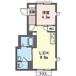 間取図画像 1LDK