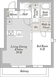 セタガヤロジ 1LDKの間取図画像