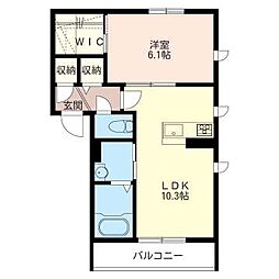 間取図画像 1LDK
