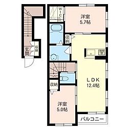間取図画像 2LDK