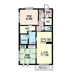 間取図画像 2LDK