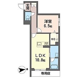 アーヴェル 1LDKの間取図画像