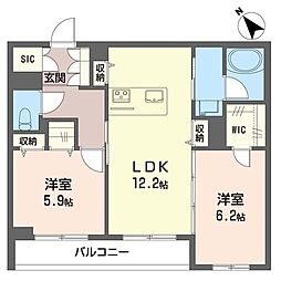 間取図画像 2LDK