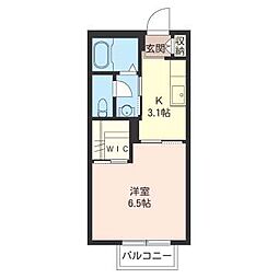 アルテール新横浜 1Kの間取図画像