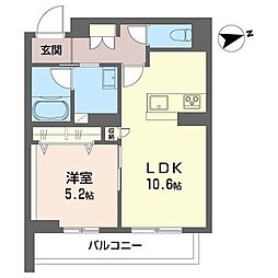 カ・ピリナ柏 1LDKの間取図画像