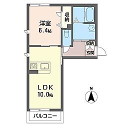 シャーメゾンディアナ 1LDKの間取図画像