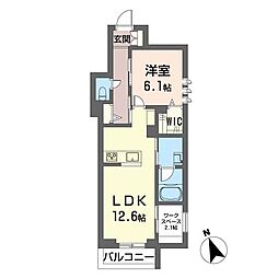 ル・マレ・ド・オーゼ 1LDKの間取図画像