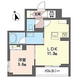 セドール フォルテ 1LDKの間取図画像