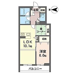 MaisondeRaffine 1SLDKの間取図画像