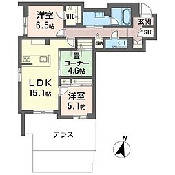 アルフェリーチェ 3LDKの間取図画像