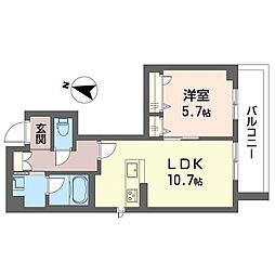 TRICOLOR.K 1LDKの間取図画像