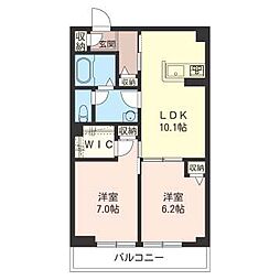 Elvita 2LDKの間取図画像