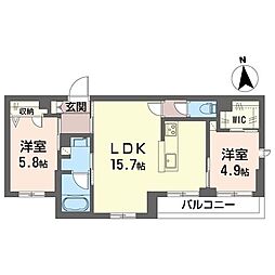 間取図画像 2LDK