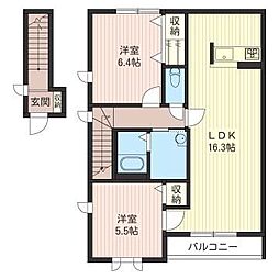 間取図画像 2LDK