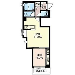 シーテラス 1LDKの間取図画像