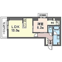 SHIPS湘南 1LDKの間取図画像