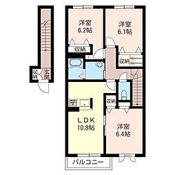 ボナール湘南 3LDKの間取図画像