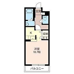 AN湘南 ワンルームの間取図画像