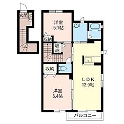 間取図画像 2LDK