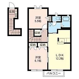 間取図画像 2LDK