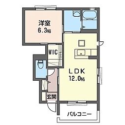 間取図画像 1LDK
