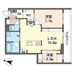 物件の間取り