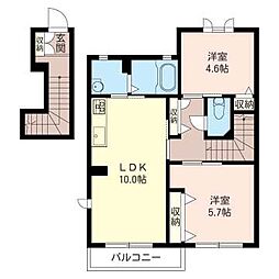 間取図画像 2LDK