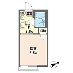 ペルテM.t 1Kの間取図画像