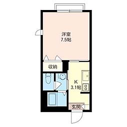 サンク・久我山 1Kの間取図画像