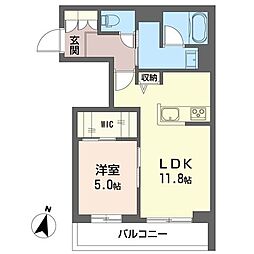 マハロ・ハレ 1LDKの間取図画像