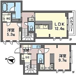 GREENTERRACE 2LDKの間取図画像