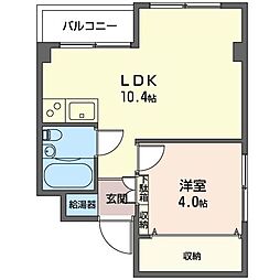 オリンピア井荻 1LDKの間取図画像