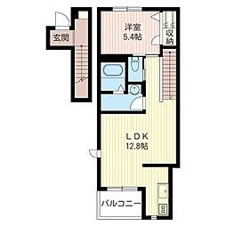 フィオーレ大塚 1LDKの間取図画像