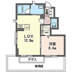 Grandpierre 1LDKの間取図画像