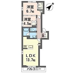 間取図画像 2LDK