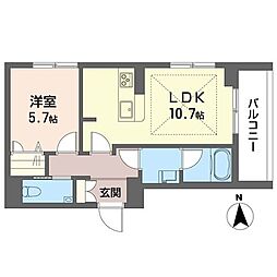 コーポ サヨ 1LDKの間取図画像