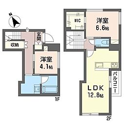 ラ クラッセ シャーメゾン ミナト 2LDKの間取図画像