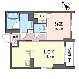 Ponte Alto千石 1LDKの間取図画像