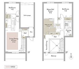 グローサーバウム 3LDKの間取図画像