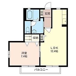 グランステージ 1LDKの間取図画像