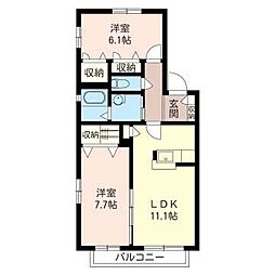 間取図画像 2LDK