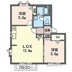 間取図画像 2LDK