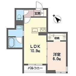 間取図画像 1LDK