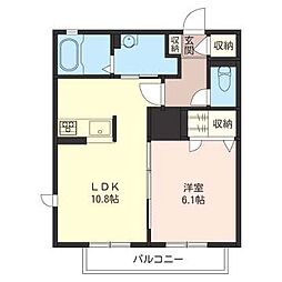 MASTLIFE本厚木2 1LDKの間取図画像