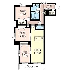 ForestStage 3LDKの間取図画像