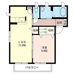 間取図画像 1LDK