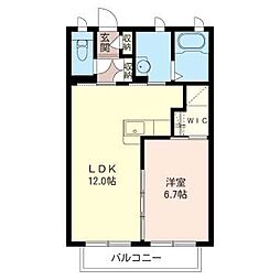 間取図画像 1LDK