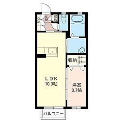 間取図画像 1LDK